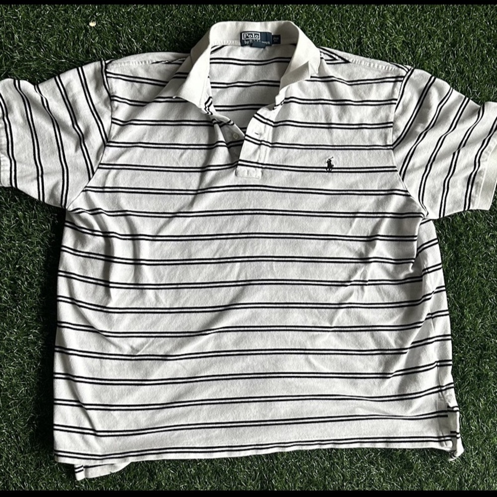 90’s Polo Ralph Lauren Inverted B&W Stripes